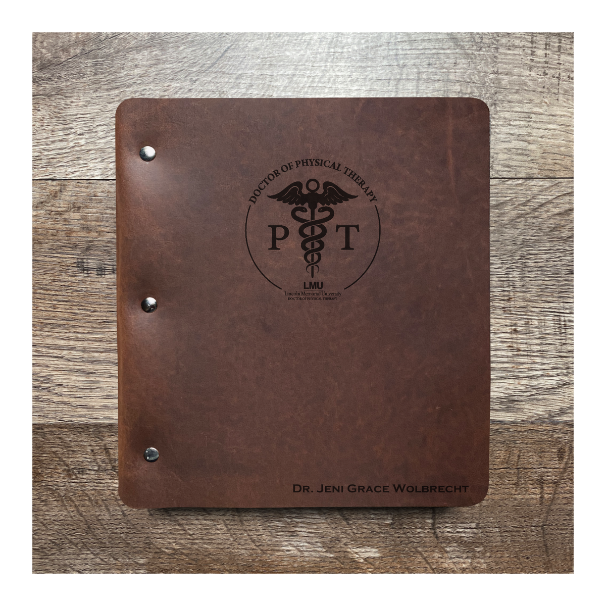 Custom Wide Cut - Refillable Leather Binder
