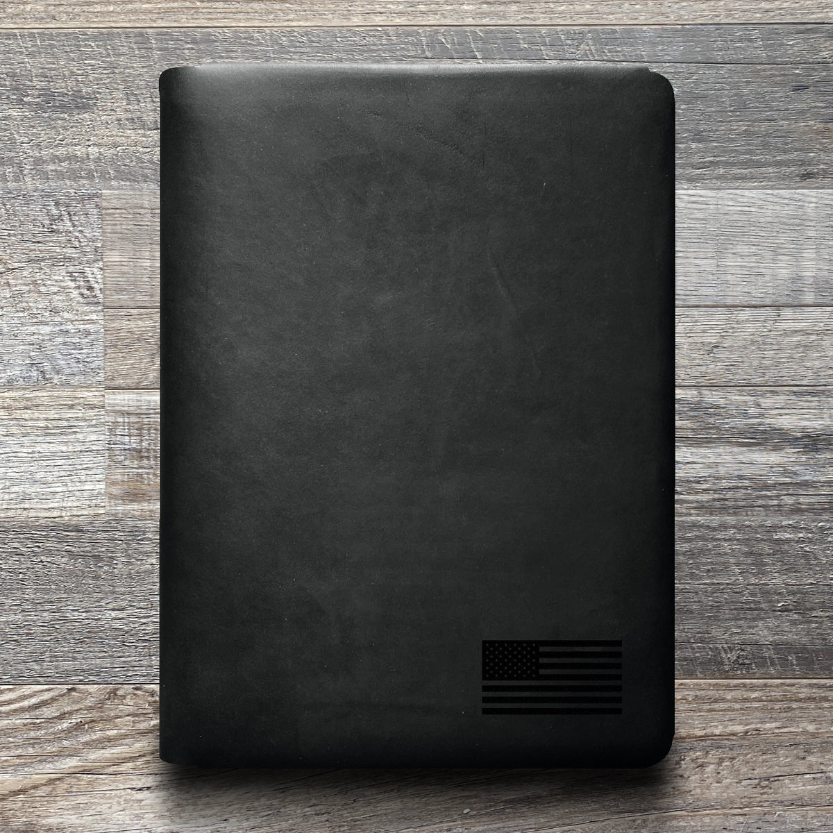 American Flag - Small - Engraving Design - Refillable Leather Folios