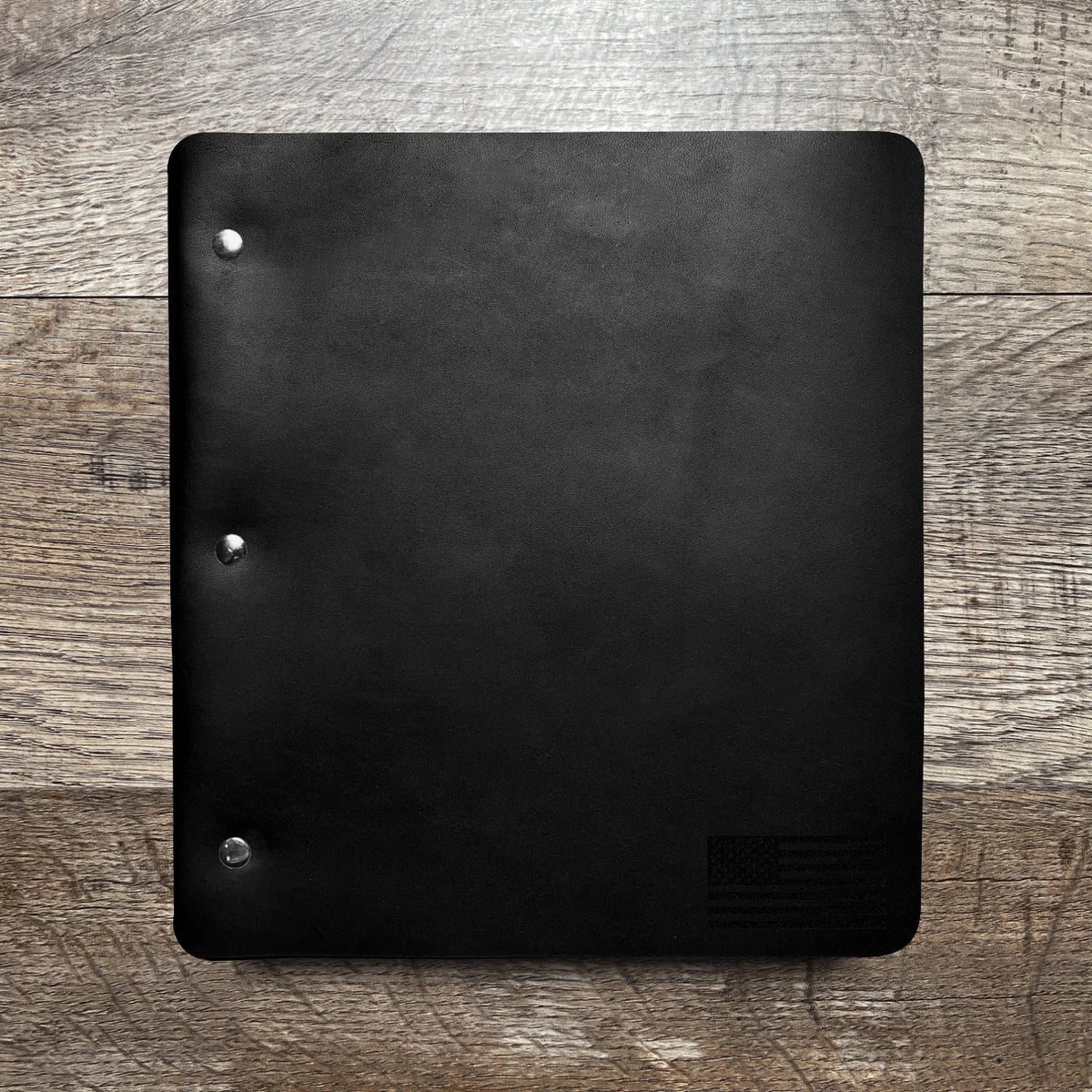 American Flag - Small - Engraving Design - Refillable Leather Binders