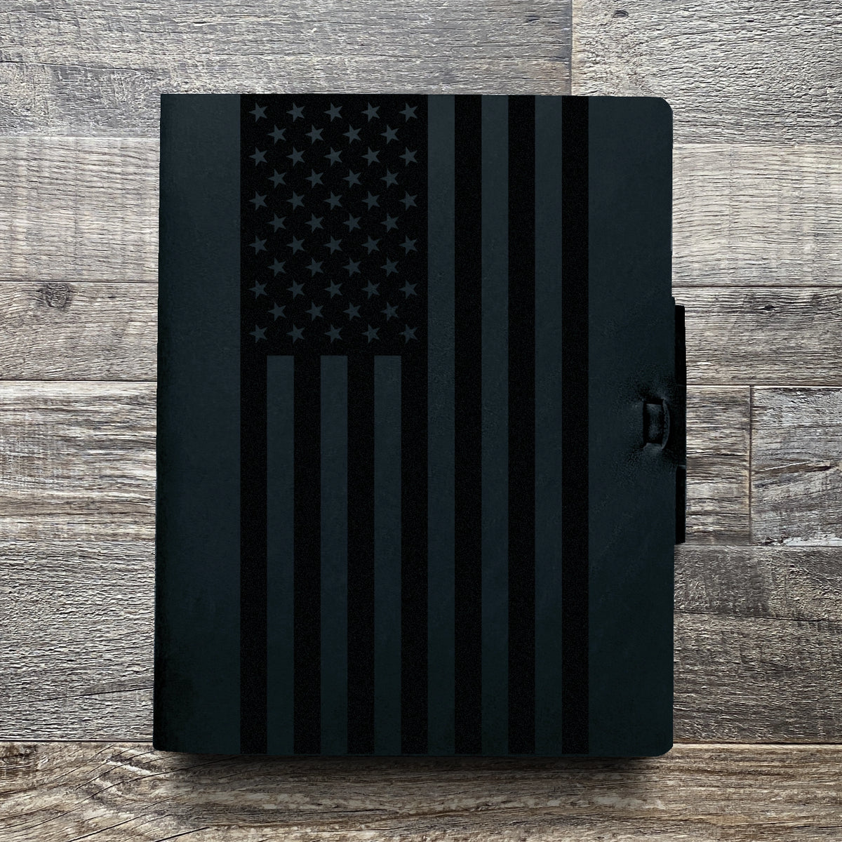 American Flag - Large - Engraving Design - Refillable Leather Journals