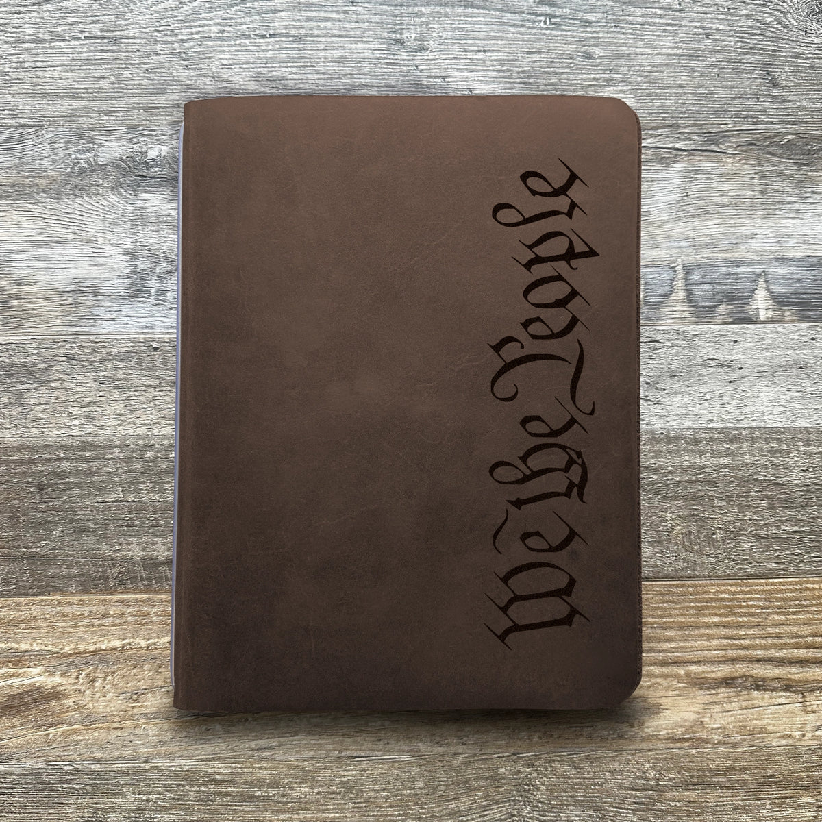 We The People - Engraving Design - Refillable Leather Covers