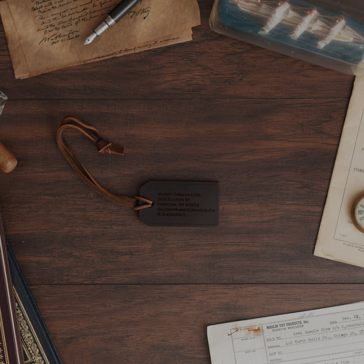 Custom Leather Bag Tag