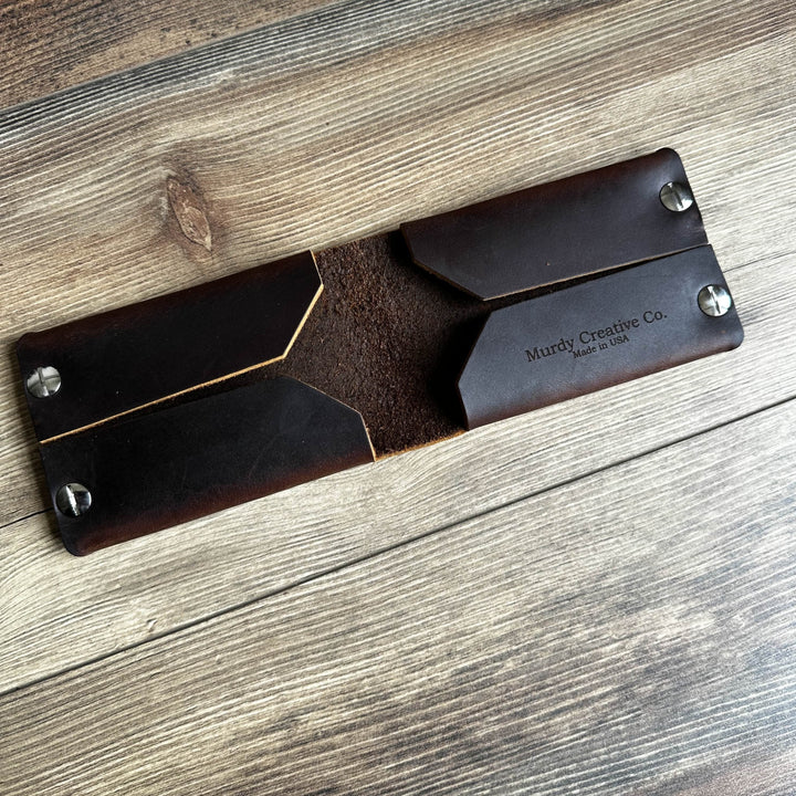 American Flag Bi-Fold Leather Wallet