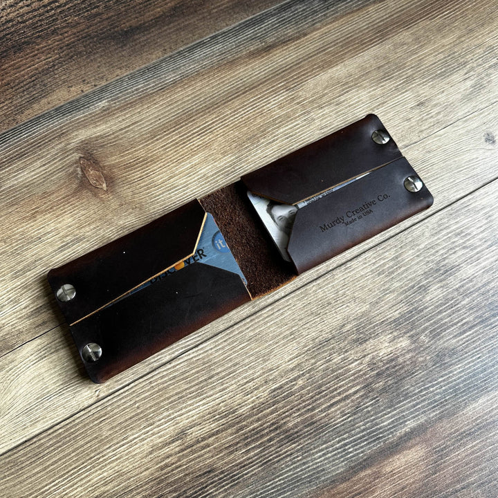 American Flag Bi-Fold Leather Wallet