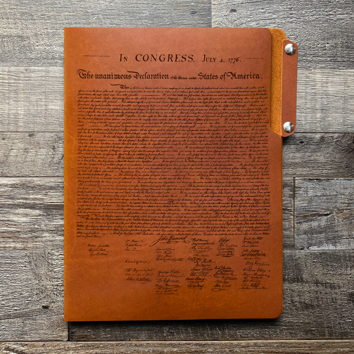 Founding Fathers - Pre-Engraved - Leather File Folder