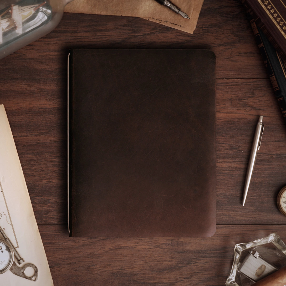 Custom Composition Cut - Refillable Leather Cover