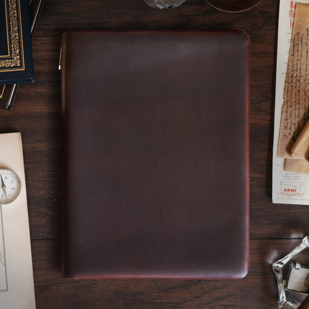 Custom Executive Cut - Refillable Leather Folio
