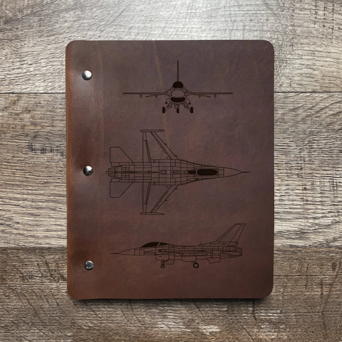 F16 Fighting Falcon - Engraving Design - Slim Cut