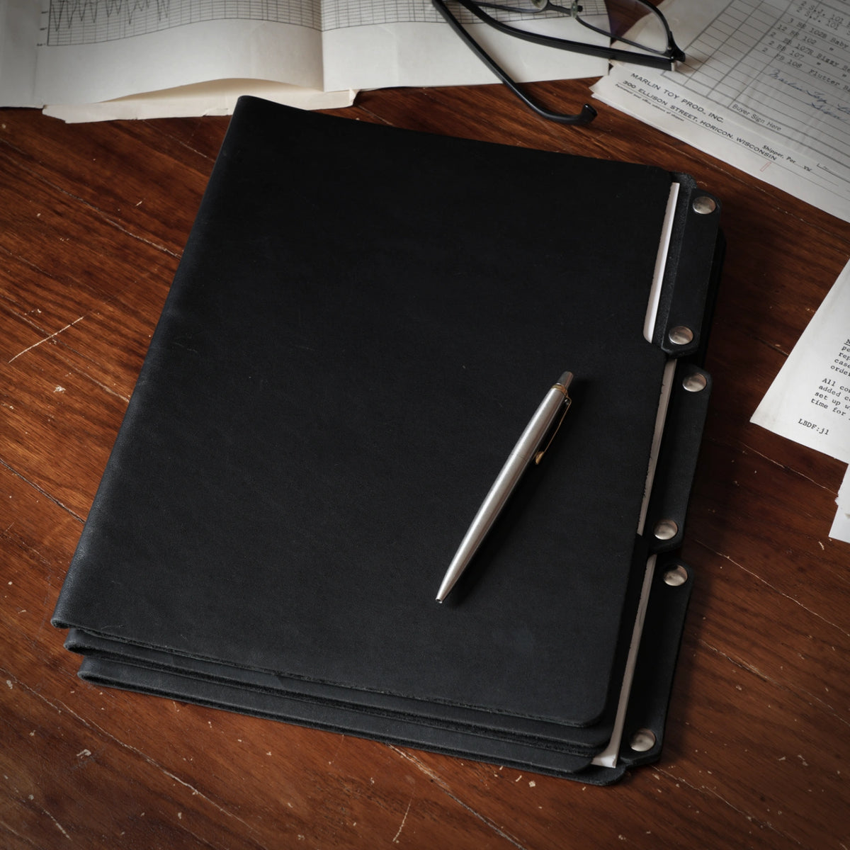 Leather File Folder Set