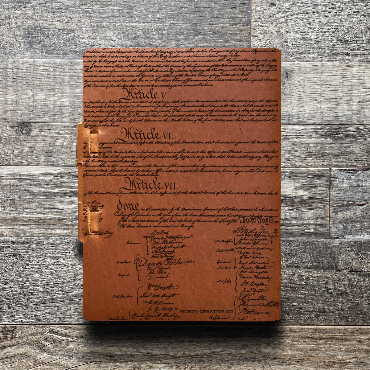 Founding Fathers - Engraving Design - Refillable Leather Journals