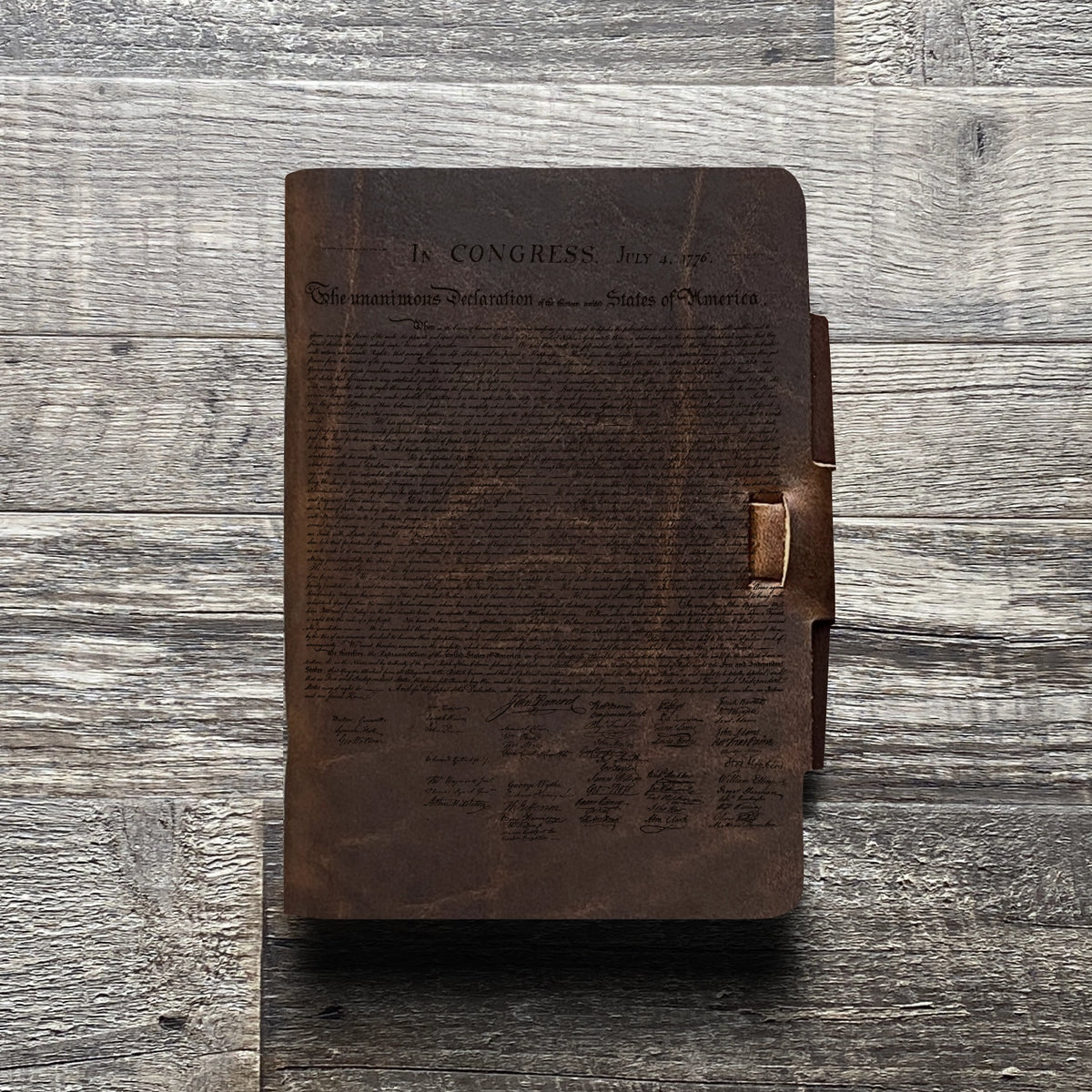 Founding Fathers - Engraving Design - Refillable Leather Journals