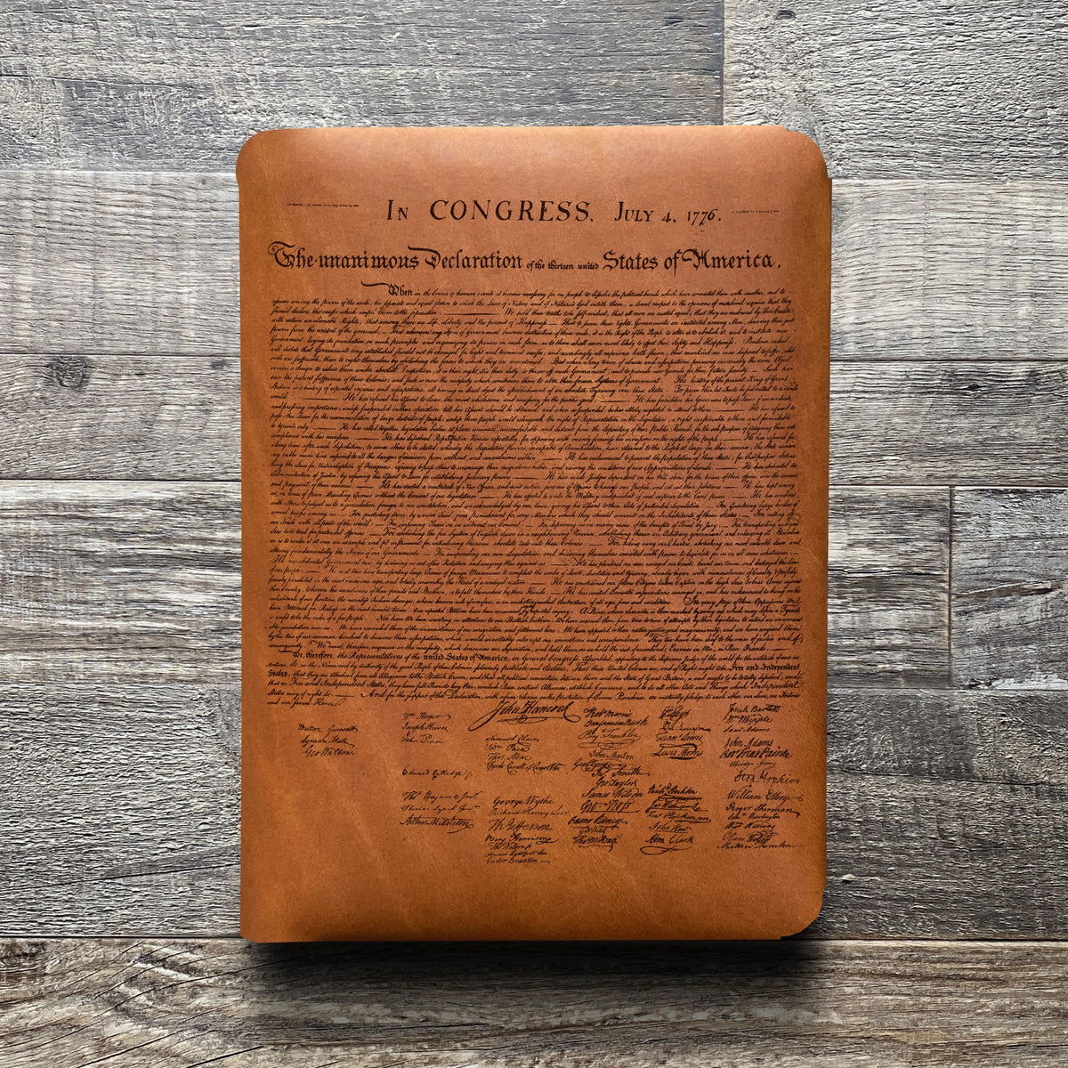 Founding Fathers - Engraving Design - Refillable Leather Folios
