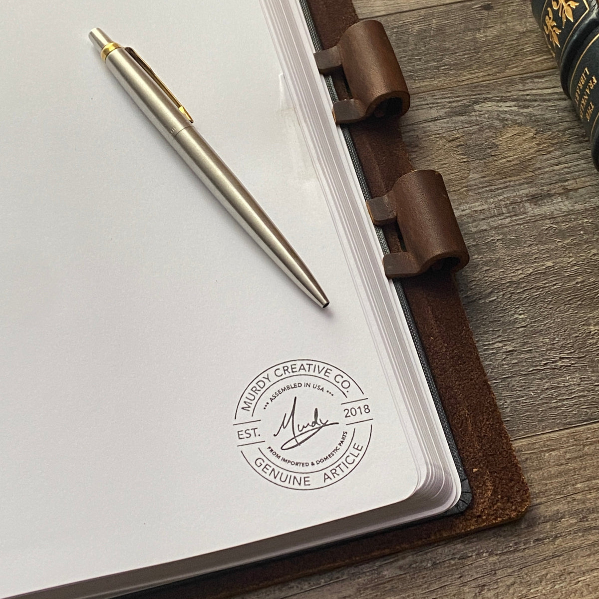 Custom Order - Scott P - Ledger Cut - Refillable Leather Journal 20251016