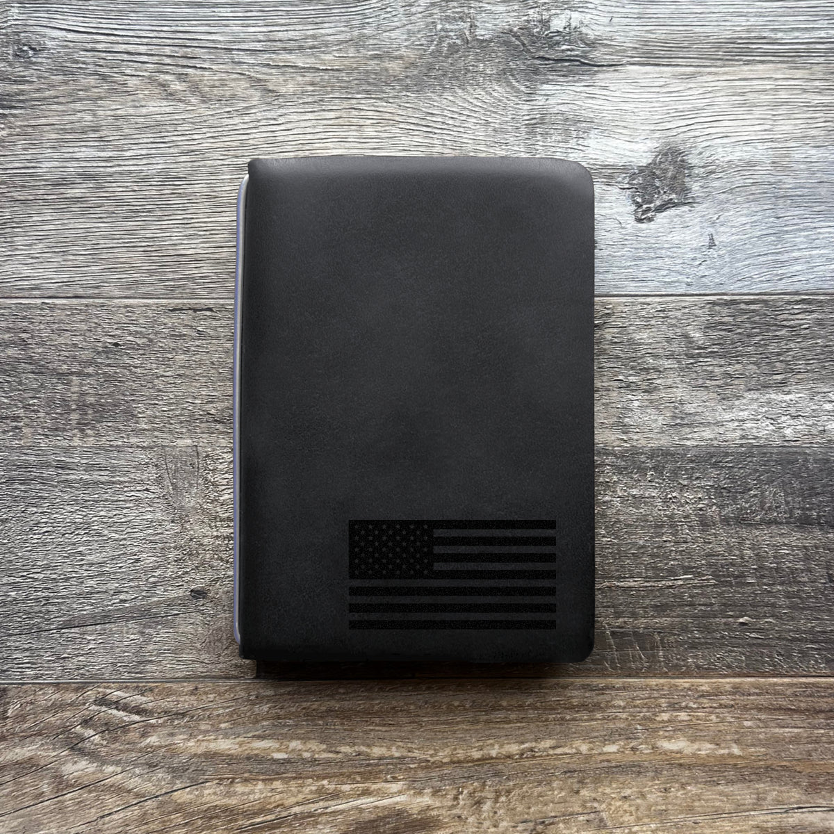 American Flag - Small - Engraving Design - Refillable Leather Covers