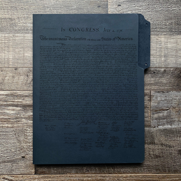 Founding Fathers - Pre-Engraved - Leather File Folder