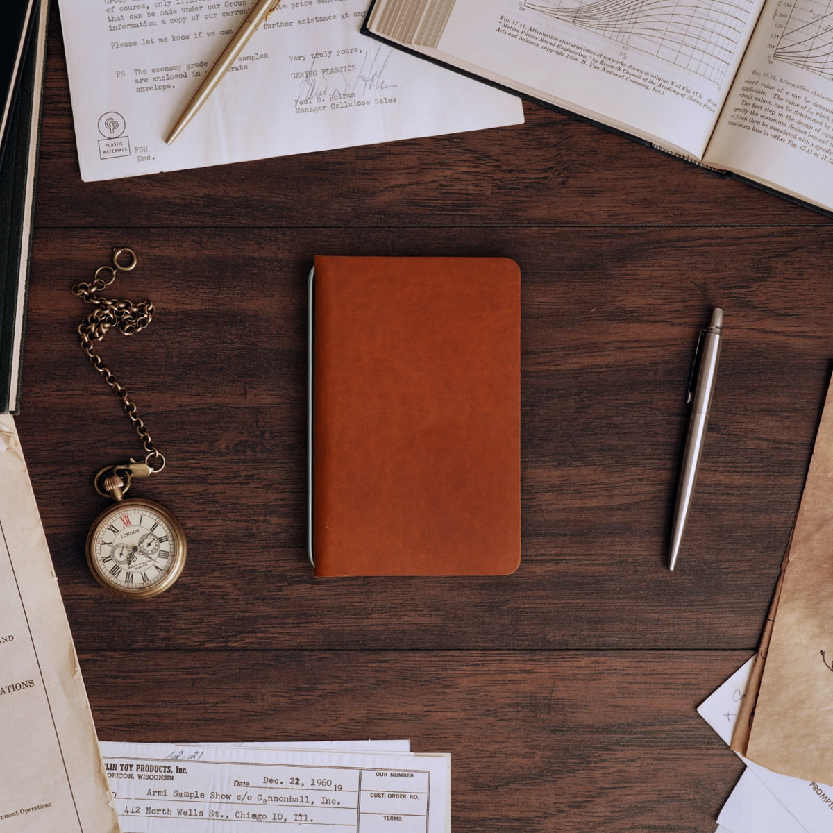 Custom Pocket Cut - Refillable Leather Cover