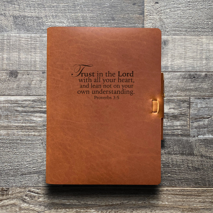 Trust in the Lord - Pre-Engraved - Refillable Leather Journals