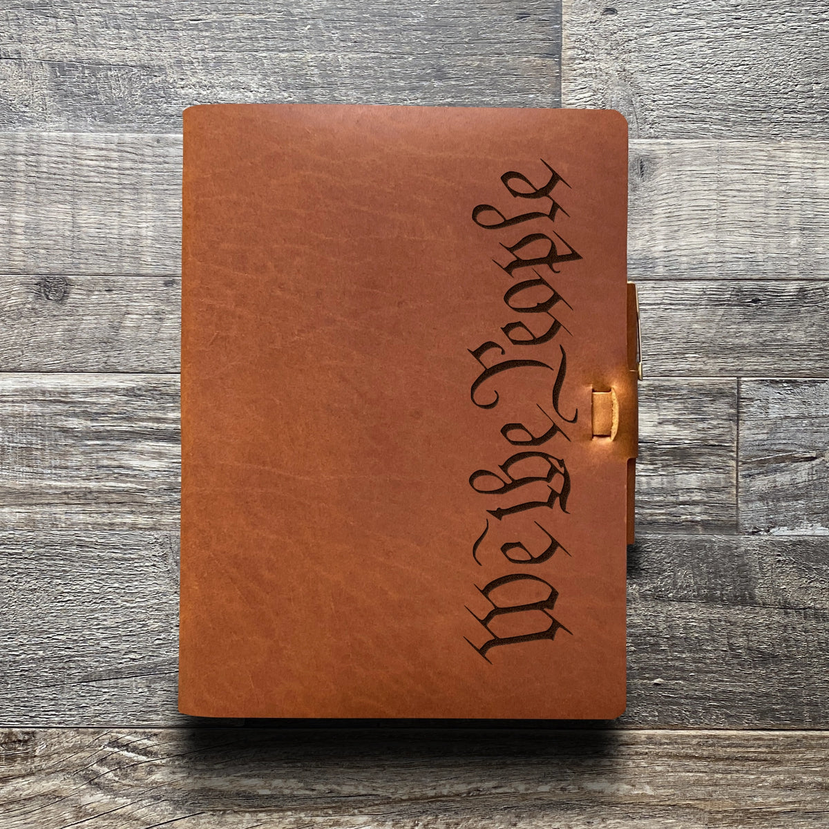 We The People - Engraving Design - Refillable Leather Journals