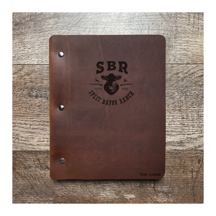 Custom Slim Cut - Refillable Leather Binder