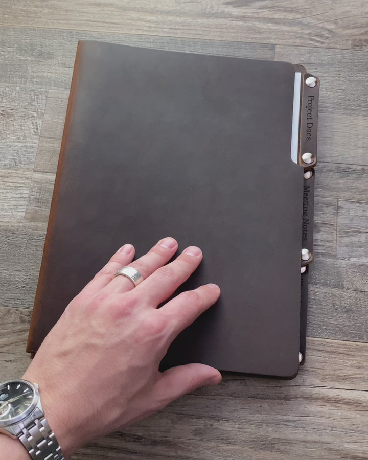 Colossians 3:12-15 - Pre-Engraved - Leather File Folder