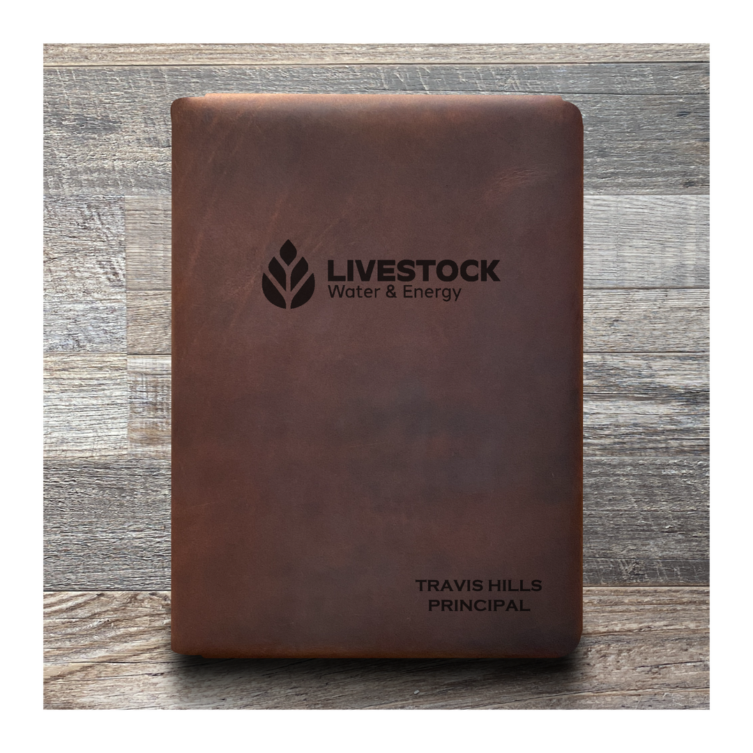 Custom Executive Cut - Refillable Leather Folio