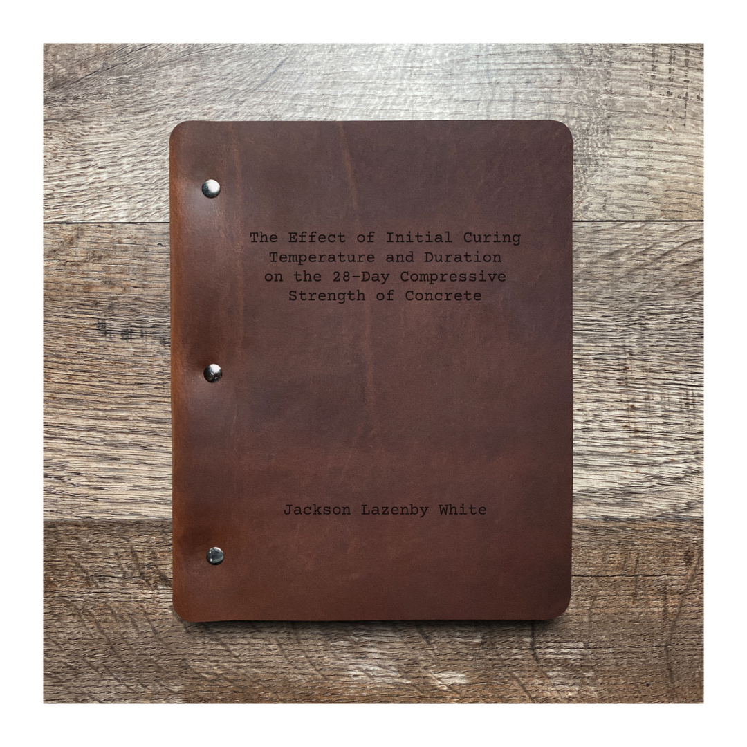 Custom Slim Cut - Refillable Leather Binder