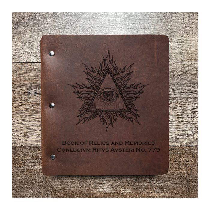 Custom Wide Cut - Refillable Leather Binder