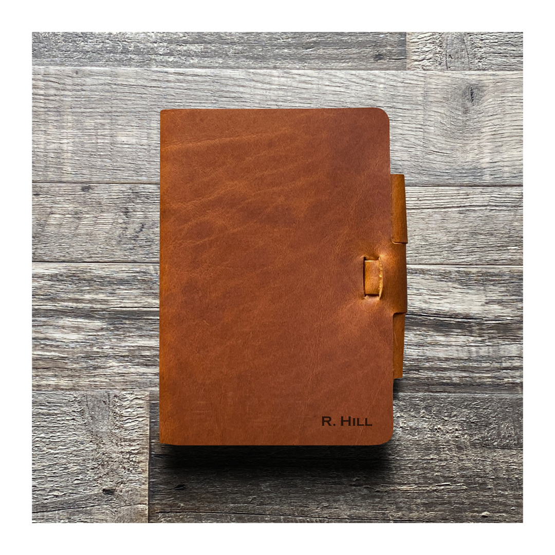 Custom Mini Cut - Refillable Leather Journal