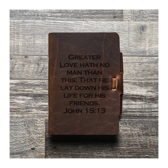 Custom Mini Cut - Refillable Leather Journal