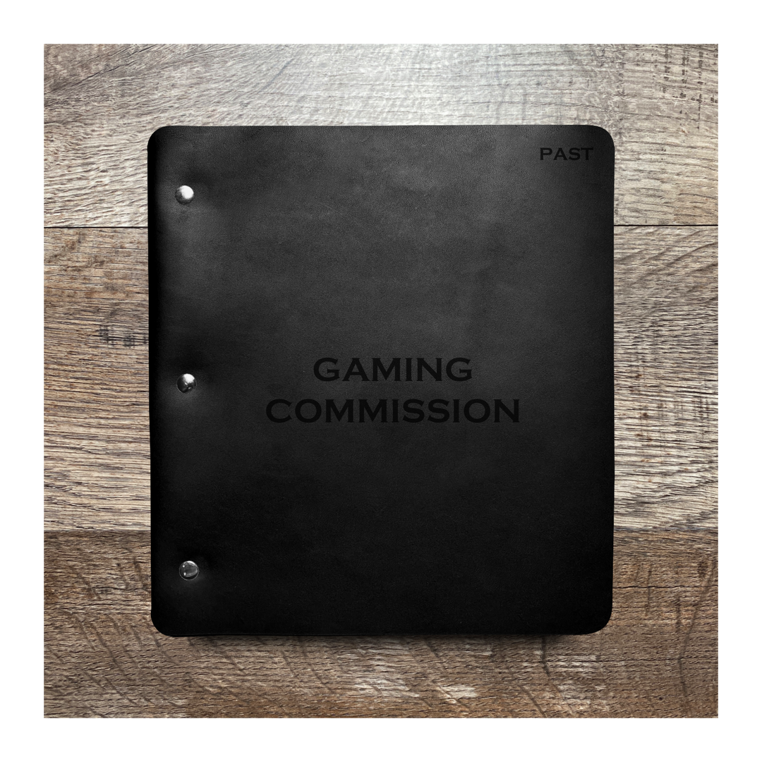 Custom Wide Cut - Refillable Leather Binder