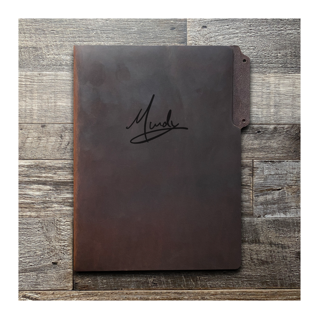 Custom Leather File Folder