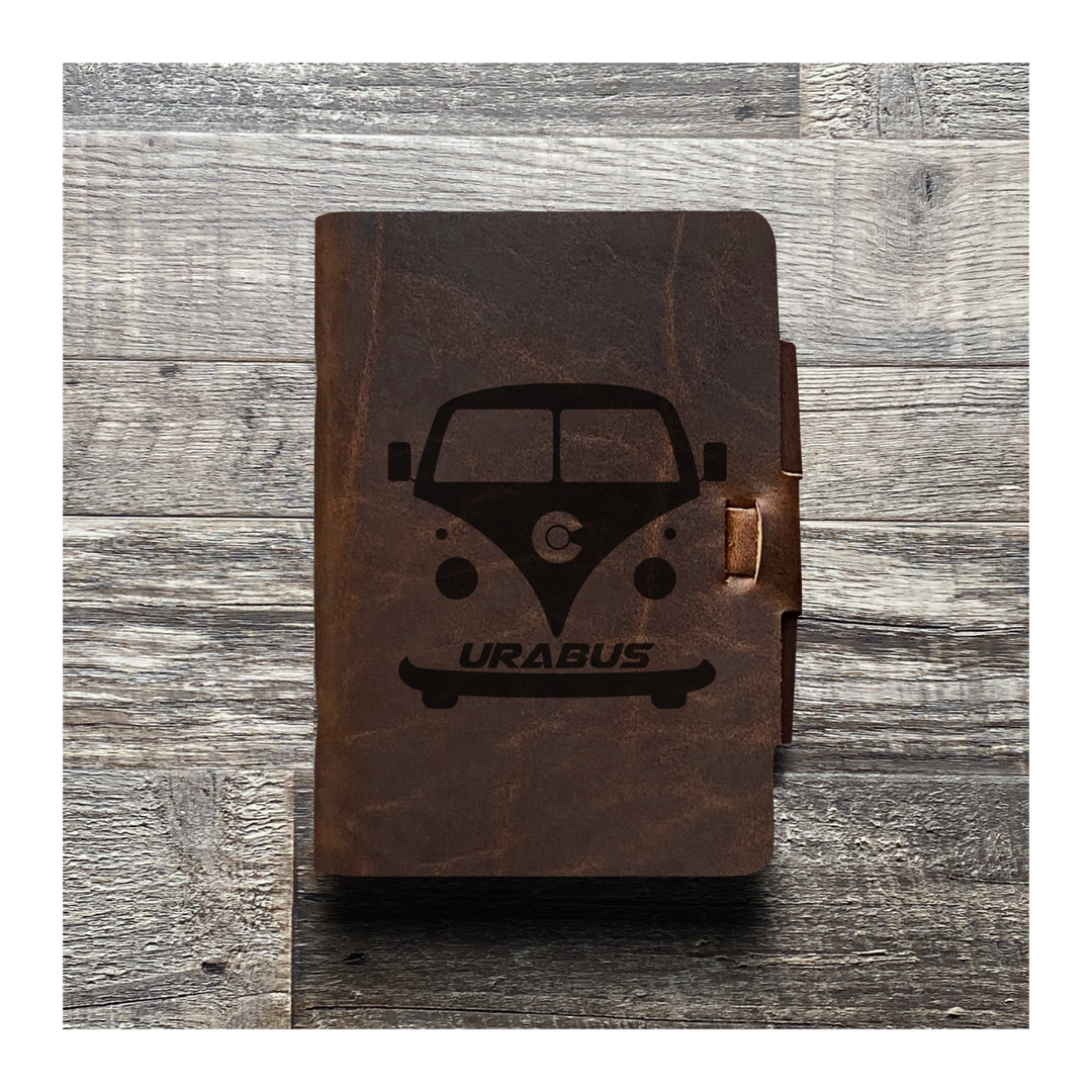 Custom Mini Cut - Refillable Leather Journal