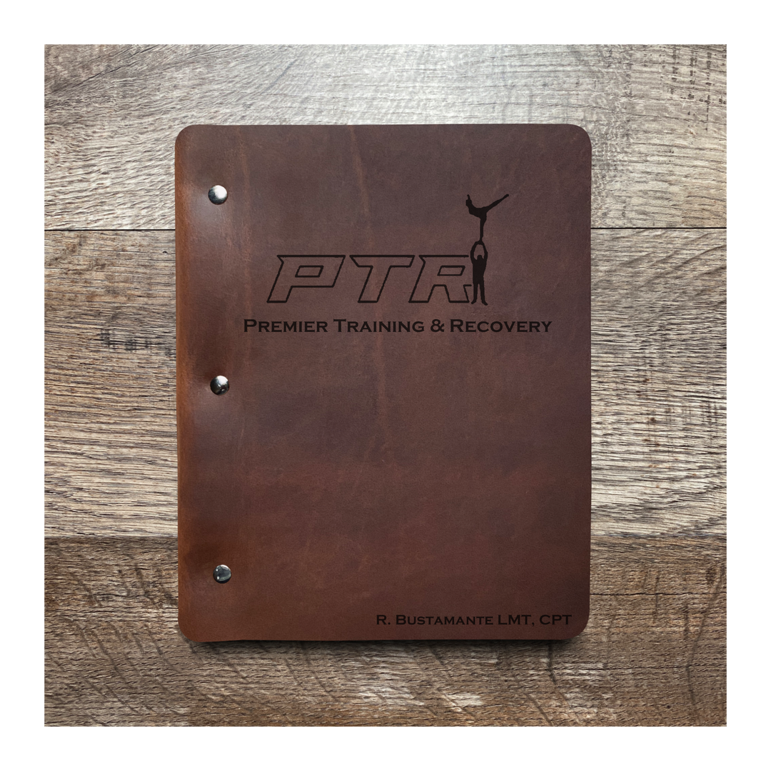 Custom Slim Cut - Refillable Leather Binder