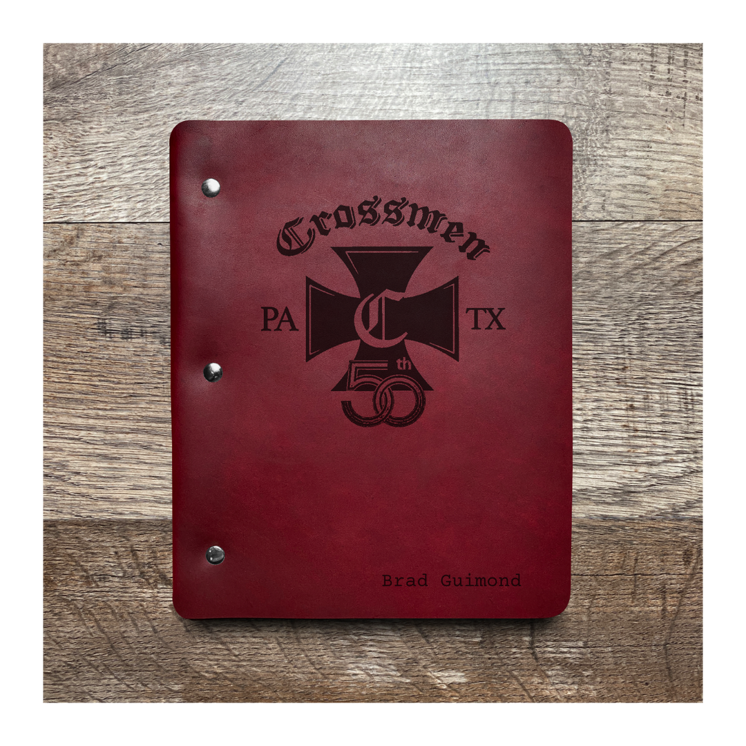 Custom Slim Cut - Refillable Leather Binder