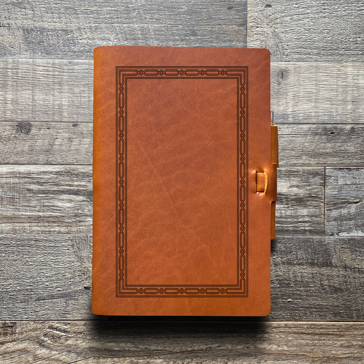 Classic Weave - Engraving Design - Refillable Leather Journals