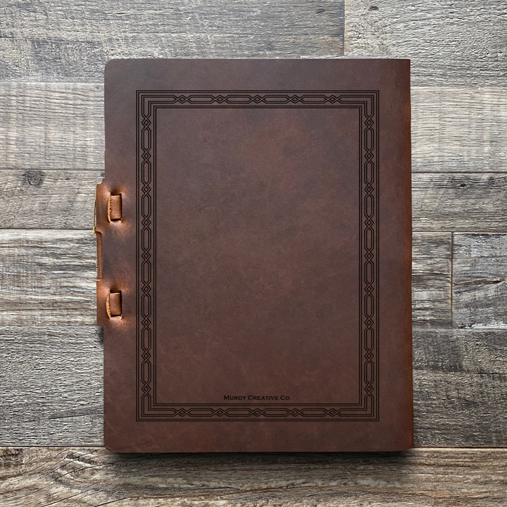 Classic Weave - Pre-Engraved - Refillable Leather Journals