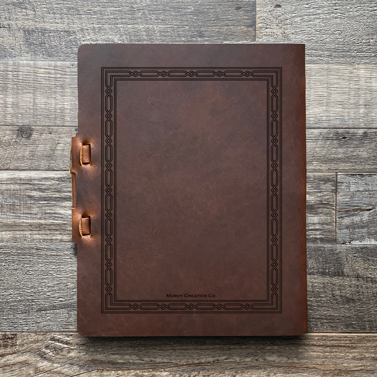 Classic Weave - Engraving Design - Refillable Leather Journals