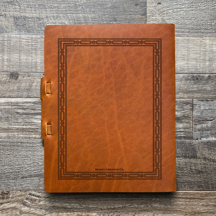 Classic Weave - Pre-Engraved - Refillable Leather Journals