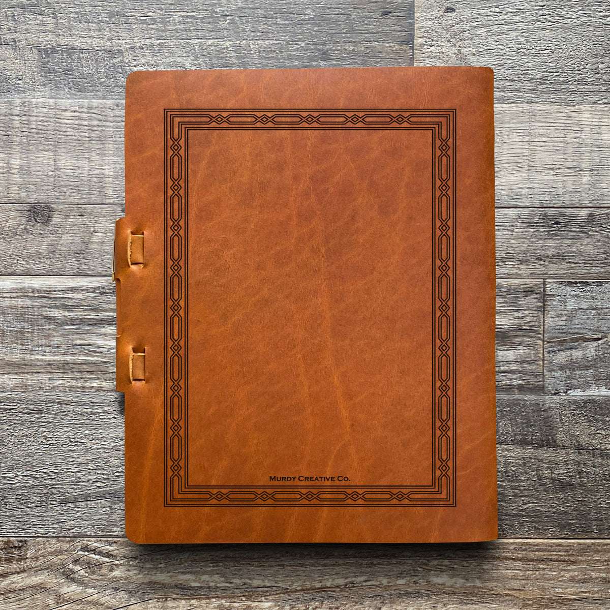 Classic Weave - Engraving Design - Refillable Leather Journals