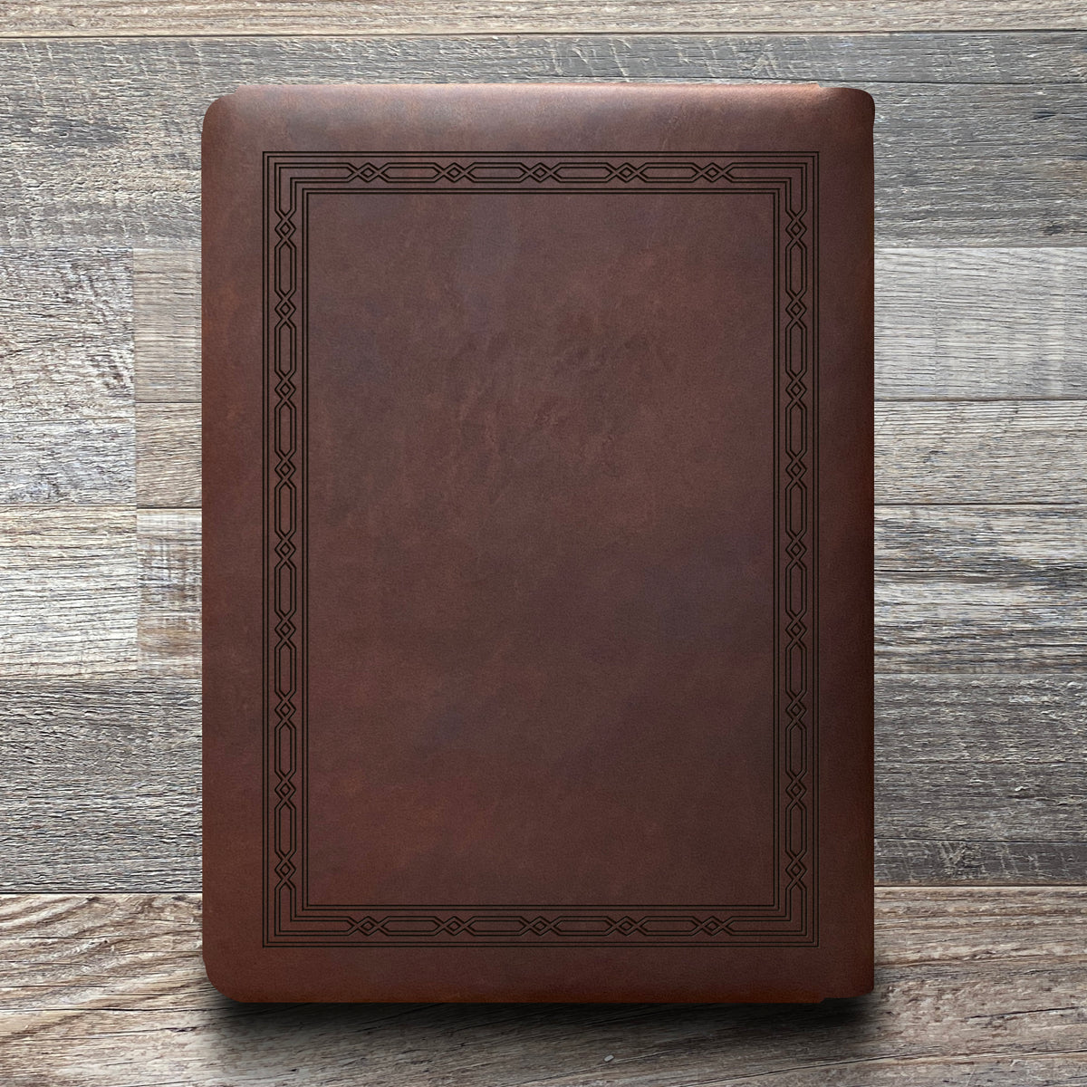 Classic Weave - Engraving Design - Refillable Leather Folios