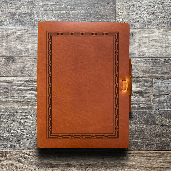 Classic Weave - Pre-Engraved - Refillable Leather Journals