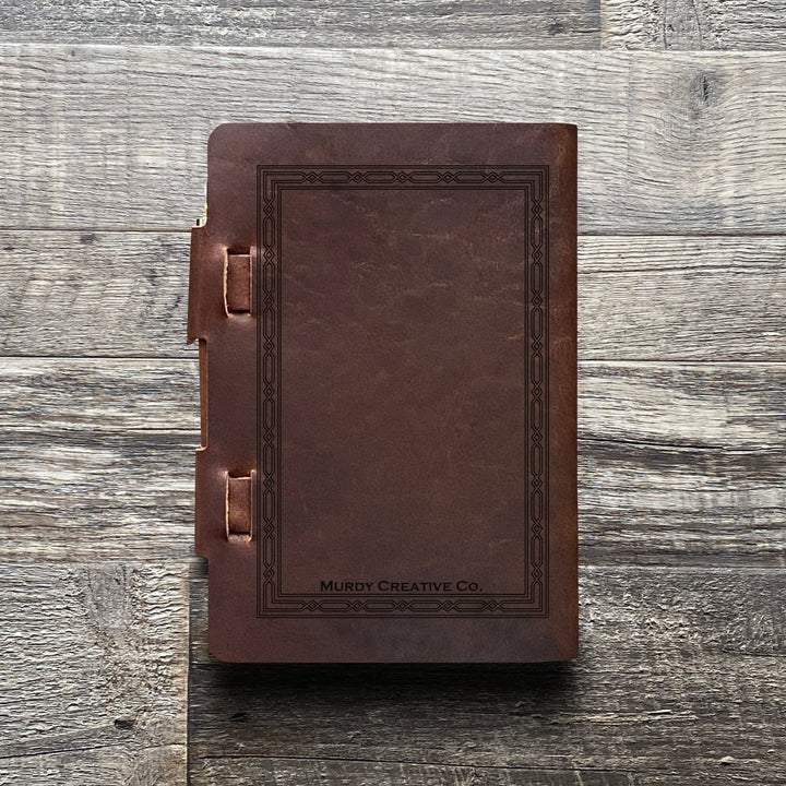 Classic Weave - Pre-Engraved - Refillable Leather Journals