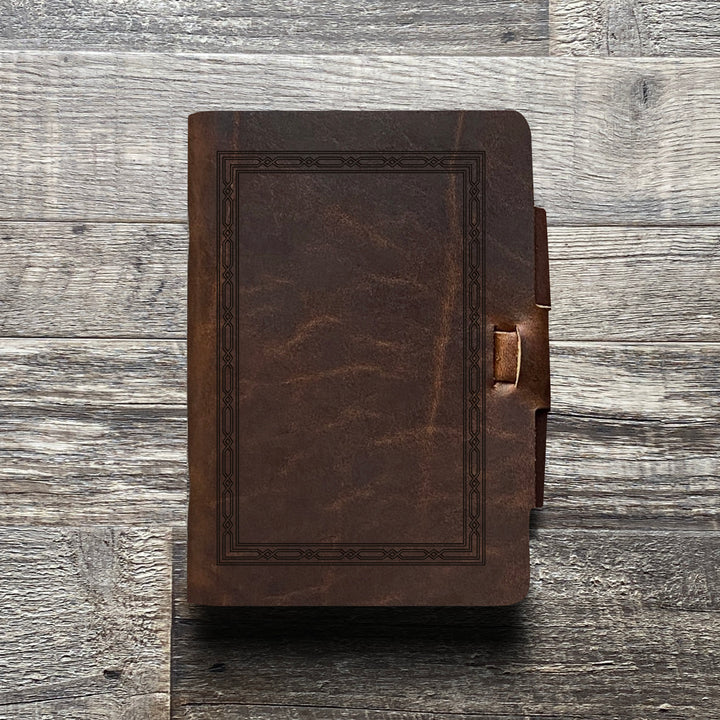 Classic Weave - Pre-Engraved - Refillable Leather Journals