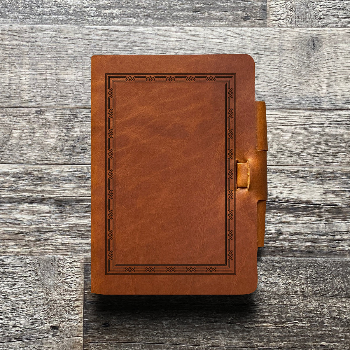 Classic Weave - Engraving Design - Refillable Leather Journals