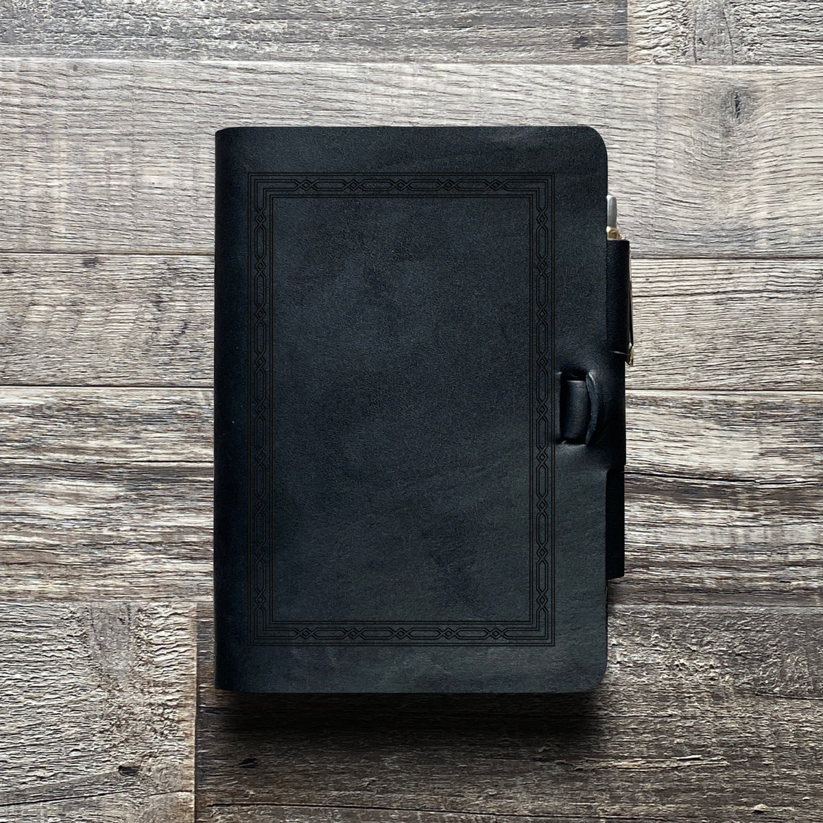Classic Weave - Engraving Design - Refillable Leather Journals