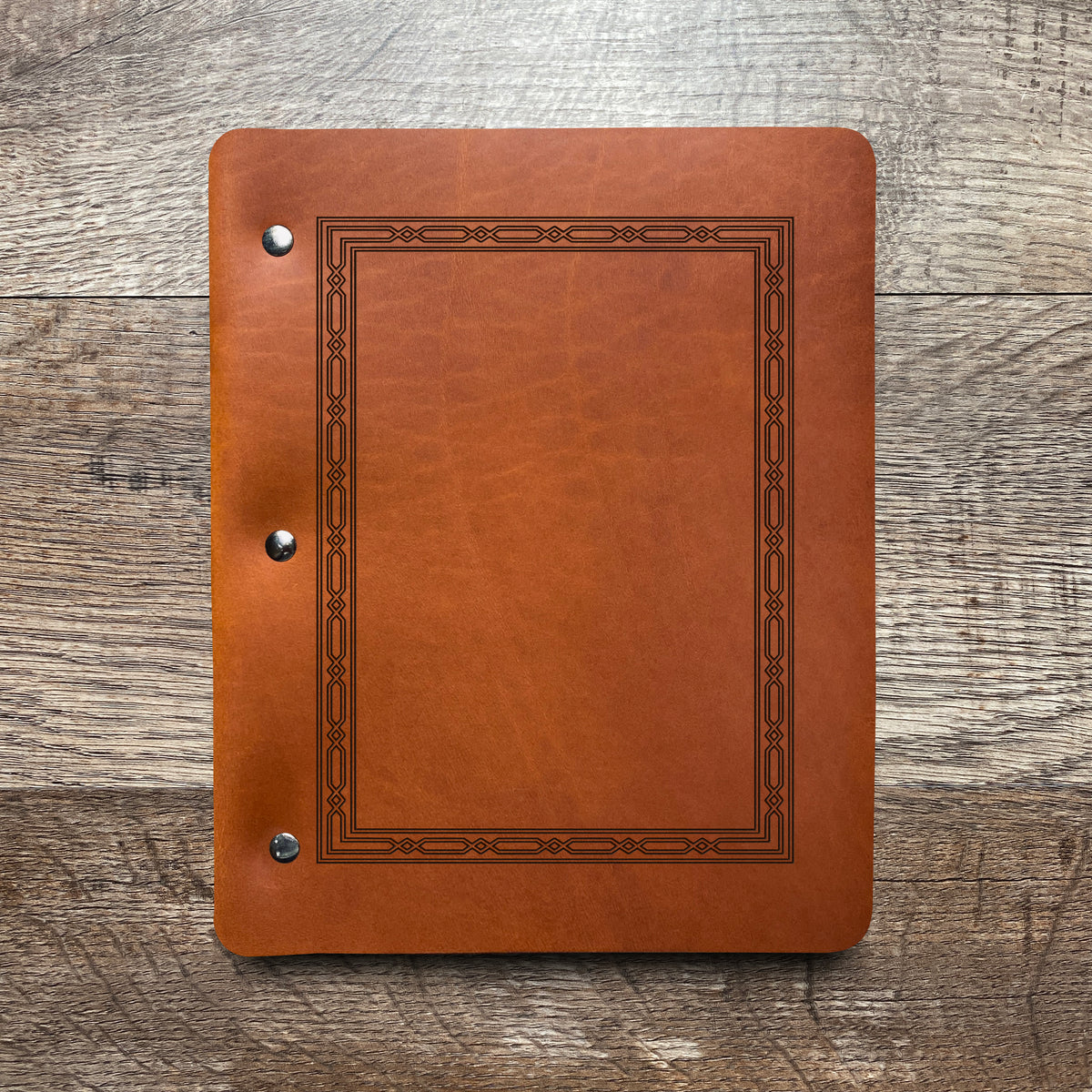 Classic Weave - Engraving Design - Refillable Leather Binders