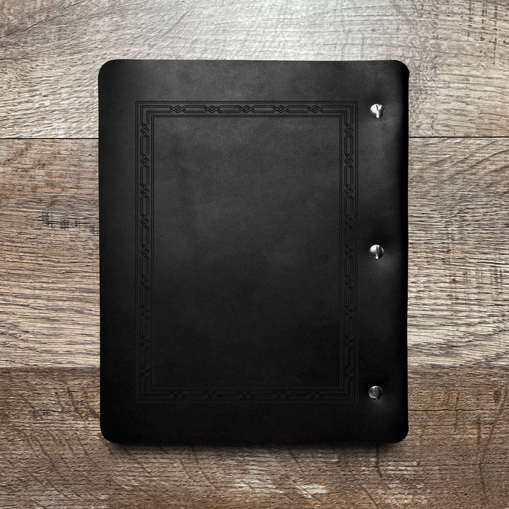 Classic Weave - Pre-Engraved - Refillable Leather Binders