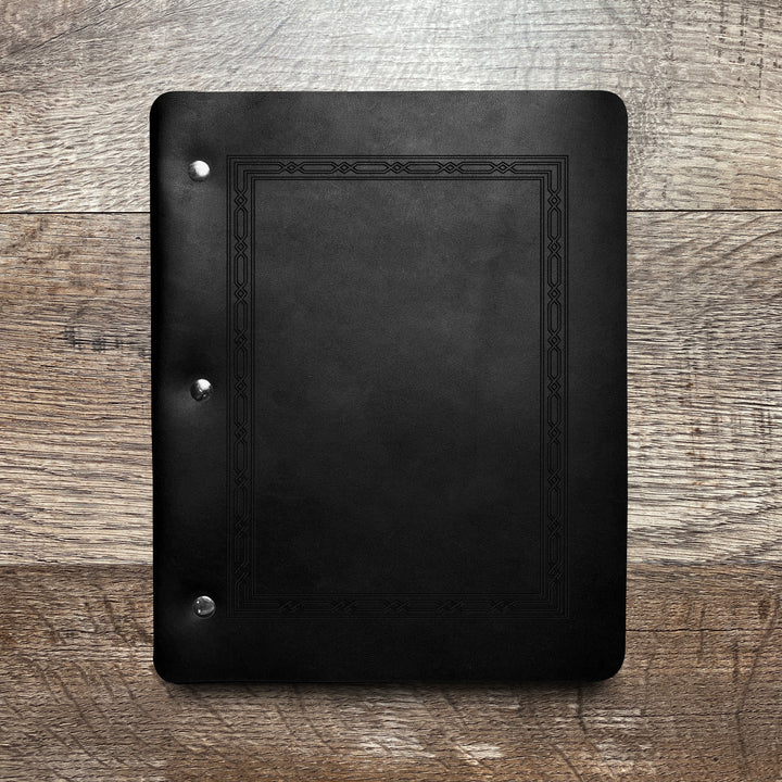 Classic Weave - Pre-Engraved - Refillable Leather Binders