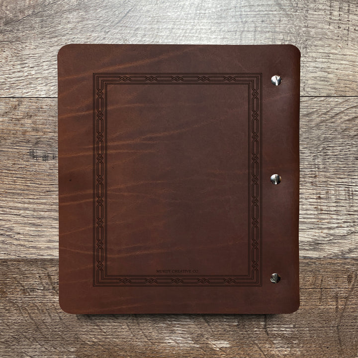 Classic Weave - Pre-Engraved - Refillable Leather Binders