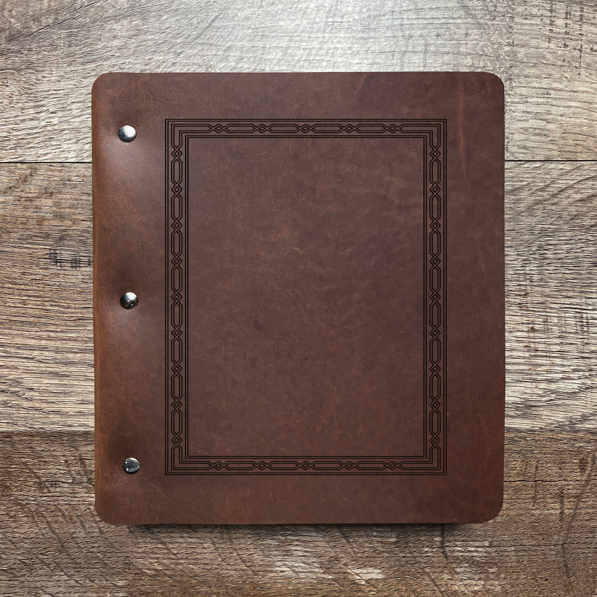 Classic Weave - Engraving Design - Refillable Leather Binders